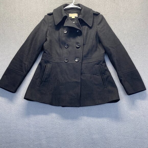 Michael Kors Jackets & Blazers - Michael Kors Women's Beautiful Charcoal Gray‎ Wool Blend Coat, Size M Pockets